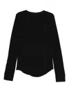 Ann Demeulemeester Cotton Sweaters In Black