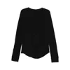 Ann Demeulemeester Button-front Long-sleeve T-shirt In Black