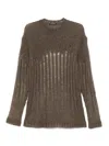 Ann Demeulemeester Rigmor Sweater In Brown