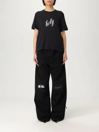 Ann Demeulemeester T-shirt  Woman Color Black