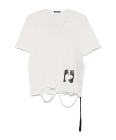 Ann Demeulemeester T-shirt In Ecru