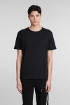 ANN DEMEULEMEESTER T-SHIRT IN BLACK COTTON