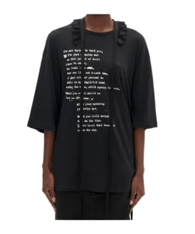 Ann Demeulemeester T-shirt With Detachable Collar