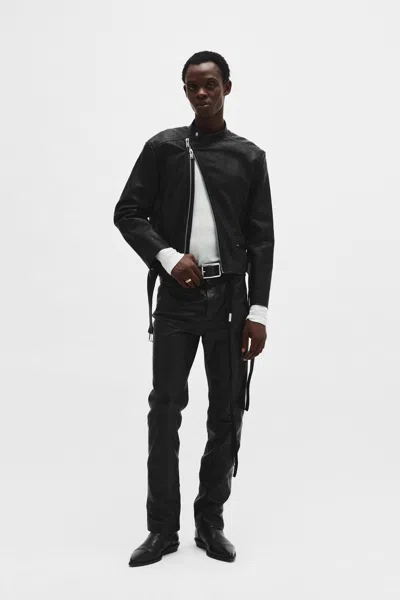 Ann Demeulemeester Taale Biker Jacket In Multicolor