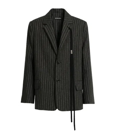 Ann Demeulemeester Tailored Wool Blend Blazer In Black