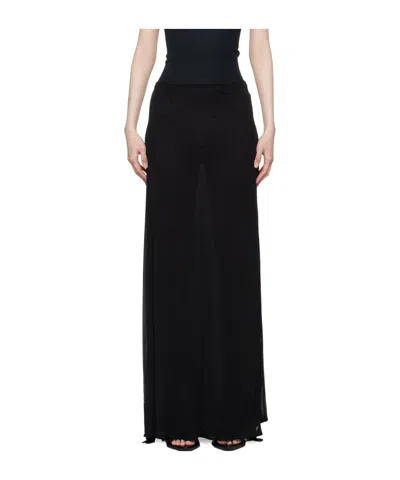 Ann Demeulemeester Tana Split Skirt In Black