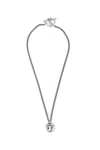 Ann Demeulemeester Tere Flyng Bird Stacked Necklace In Silver