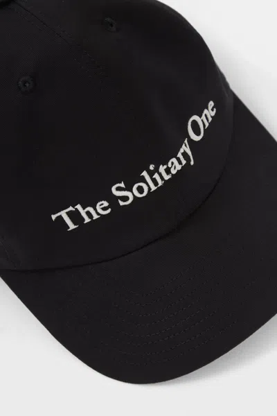 Ann Demeulemeester The Solitary One Baseball Cap In Black