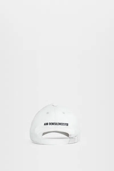 Ann Demeulemeester The Solitary One Baseball Cap In White