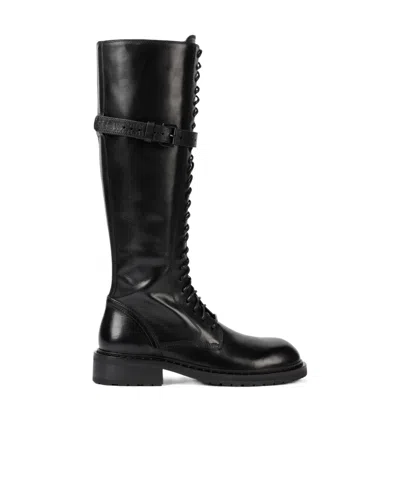 Ann Demeulemeester Women Danny 24 Hole Lace Up Boots In Black