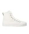 Ann Demeulemeester Tie High-top Casual Shoes In White
