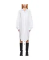 Ann Demeulemeester Tied-waist Cotton Tunic In White