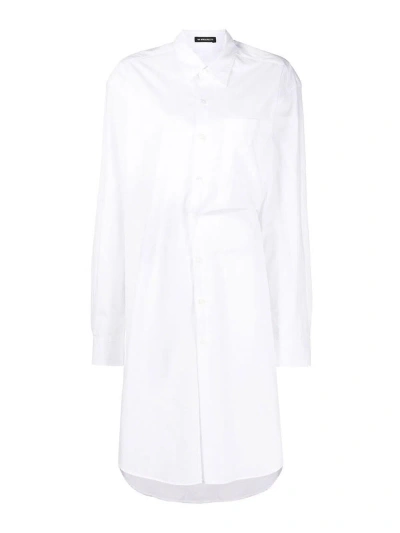 Ann Demeulemeester Tied-waist Tunic In White