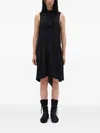 Ann Demeulemeester 타이 디테일 미디 드레스 In Black
