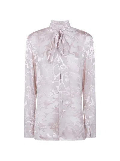 Ann Demeulemeester Tie-fastening Shirt In Pink