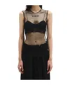 Ann Demeulemeester Till The End Sleeveless Top In Black
