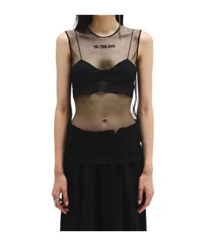 Ann Demeulemeester Till The End Sleeveless Top In Black