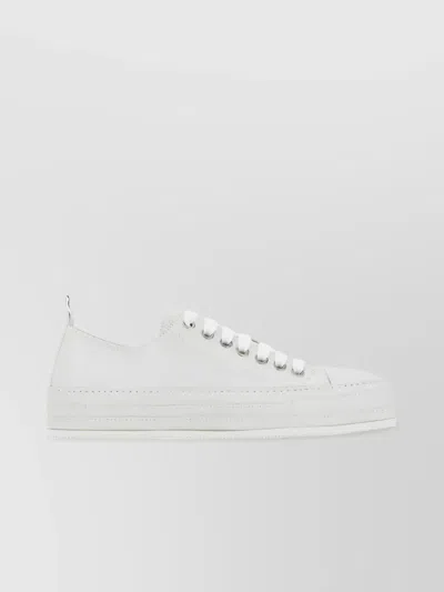 Ann Demeulemeester Timeless Round Toe Sneakers In White