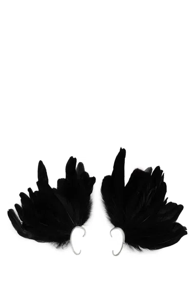Ann Demeulemeester Tona Ear Cuffs In Black
