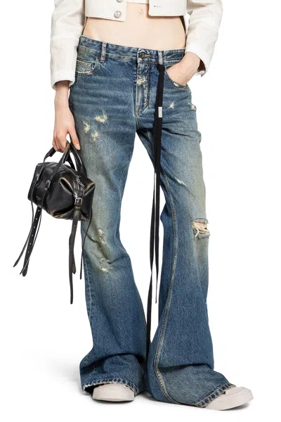 Ann Demeulemeester Toos Bootcut Jeans In Blue