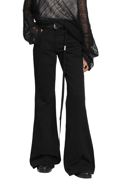 Ann Demeulemeester Toos Slim Bootcut Jeans In Black