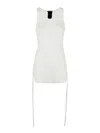 Ann Demeulemeester Mara Wrinkled Cropped Tank Top In White
