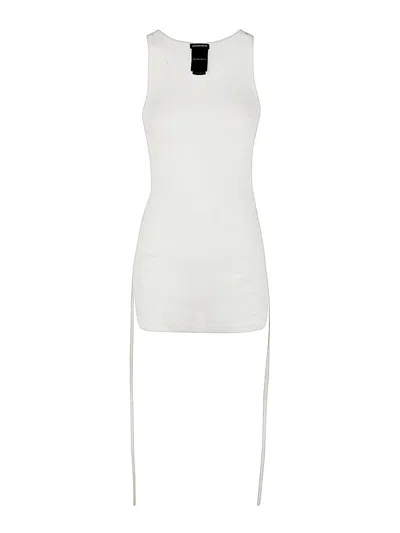Ann Demeulemeester Noya Cotton Tank Top In White