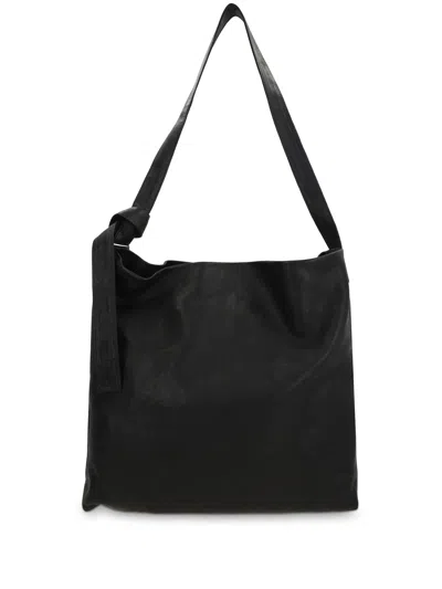 Ann Demeulemeester Tosh Large Soft Shoulder Bag In Black
