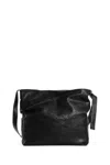 Ann Demeulemeester Man Black Shoulder Bags In Black