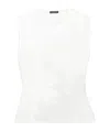 Ann Demeulemeester Translucent Vest In White