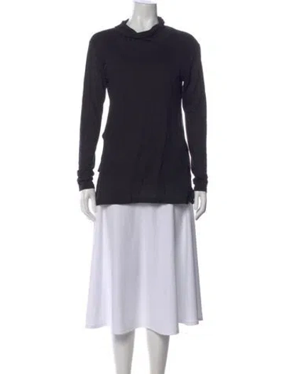 Pre-owned Ann Demeulemeester Turtleneck Long Sleeve Top In Black