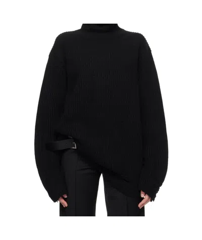 Ann Demeulemeester Turtleneck Sweater In Black
