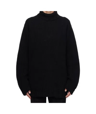 Ann Demeulemeester Turtleneck Sweater In Black