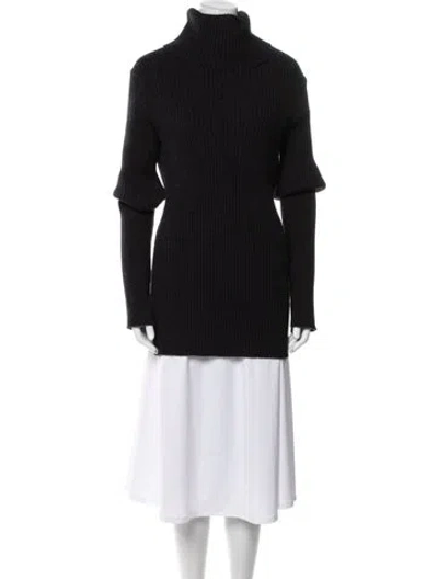 Pre-owned Ann Demeulemeester Turtleneck Sweater In Blue