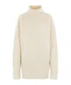 Ann Demeulemeester Turtleneck Sweater In Nude