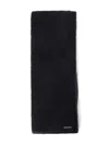 Ann Demeulemeester Tuva Knitted Scarf In Black