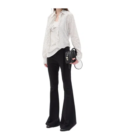ANN DEMEULEMEESTER TWILL TROUSERS