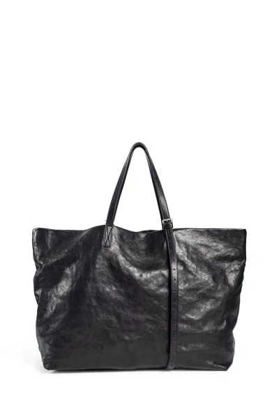 Ann Demeulemeester Unisex Black Tote Bags