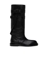 Ann Demeulemeester Black Uplu Biker Boots In Black