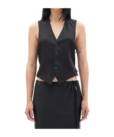 Ann Demeulemeester V-neck Classic Vest In Black