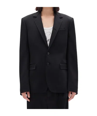 Ann Demeulemeester V-neck Single-breasted Suit Jacket In Black