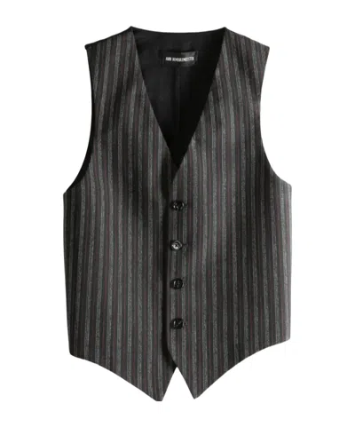 Ann Demeulemeester V-neck Vest In Black