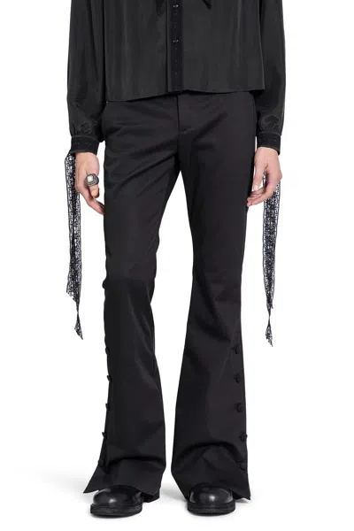 Ann Demeulemeester Vald Slim Fit Bootcut Trousers In Black