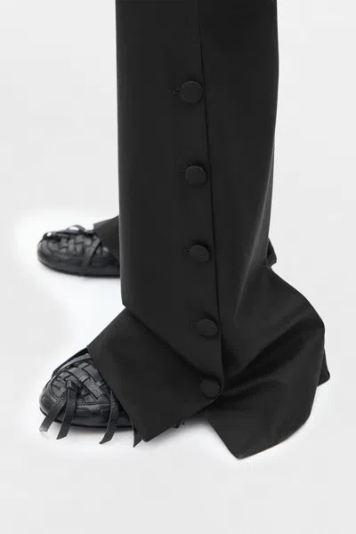 Ann Demeulemeester Vald Slim Fit Bootcut Trousers In Black