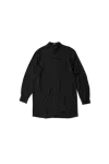 Ann Demeulemeester Valere Long Relax Fit Shirt Draped On Back Black