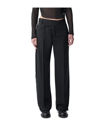 Ann Demeulemeester Black Vanja Asymmetric Trousers In 099 Black