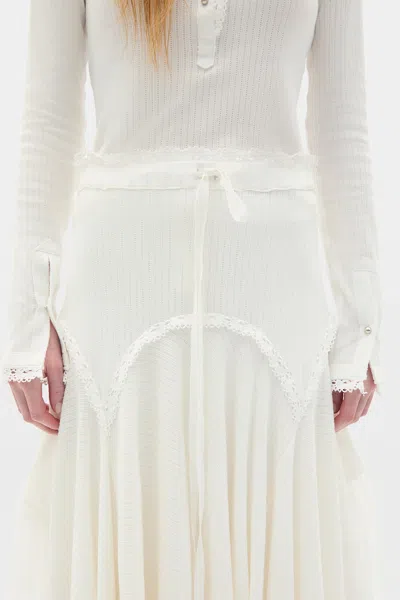 Ann Demeulemeester Vega Midi Skirt In Black