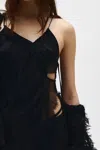 Ann Demeulemeester Vepa Ramage Jacquard Slip Top In Multicolor