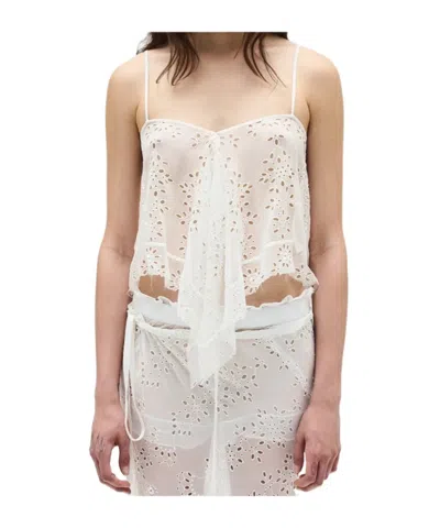 Ann Demeulemeester Vepa Slip Top In White