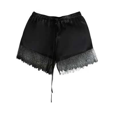 Pre-owned Ann Demeulemeester Vere Micro Boxer With Lace Short 'black' | Women's Size Xs
